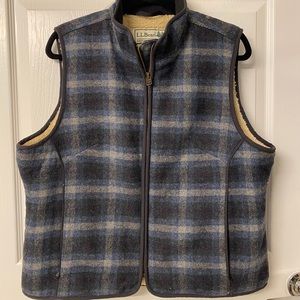 L.L. Bean Plaid Vest